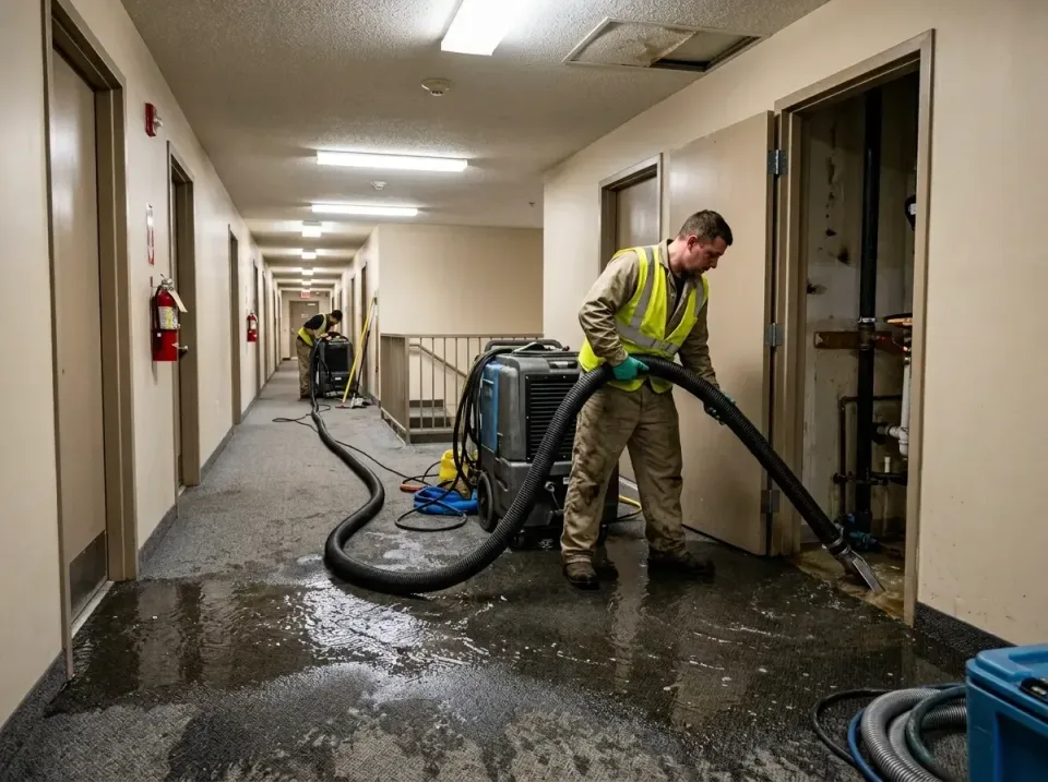 multi-unit-apartment-hallway-f-005 — frequently asked questions, Emergency Burst Pipe Water Extraction & Removal in New Leba…